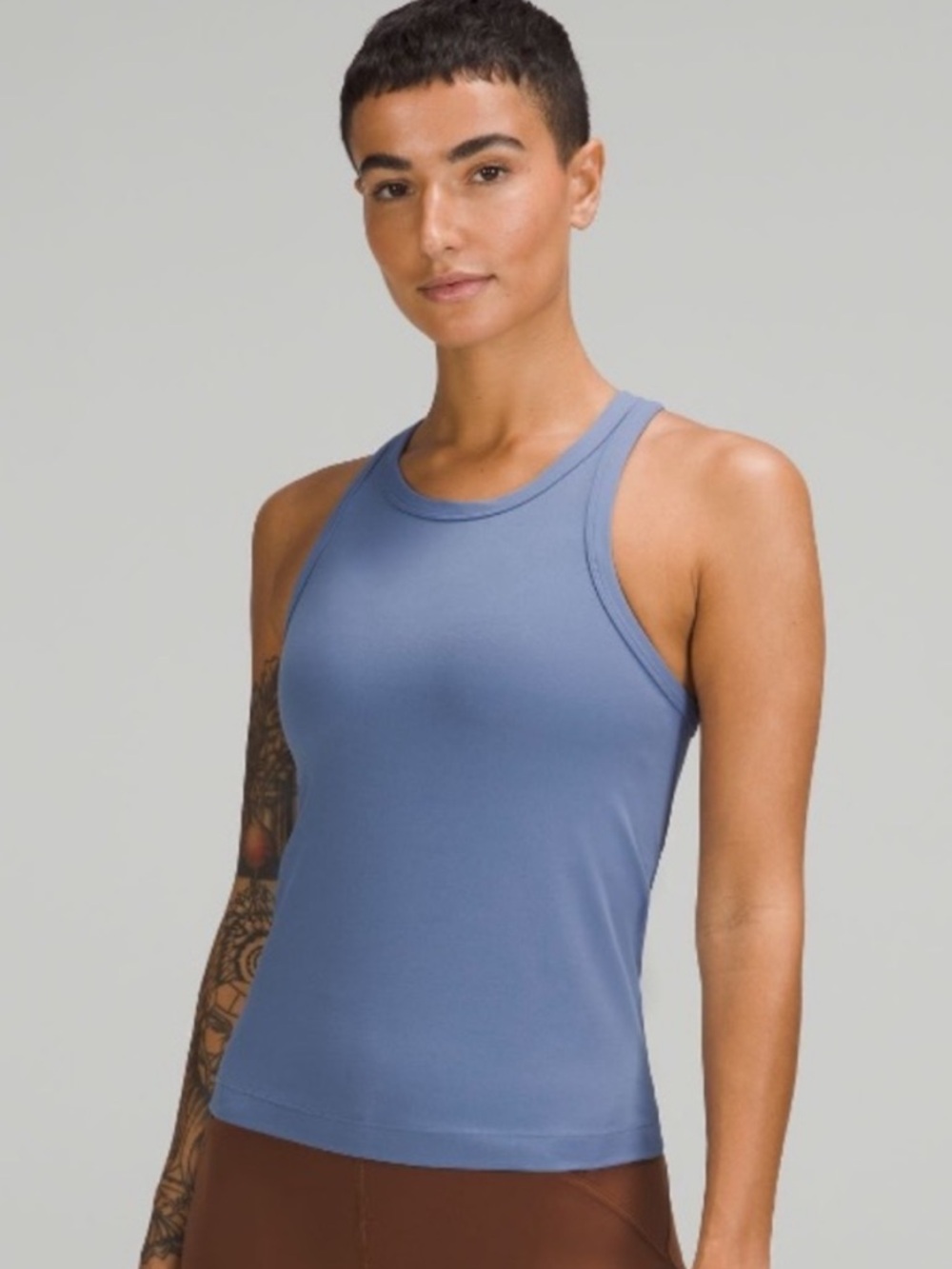 lululemon athletica Blue Racerback Tank Top NWOT